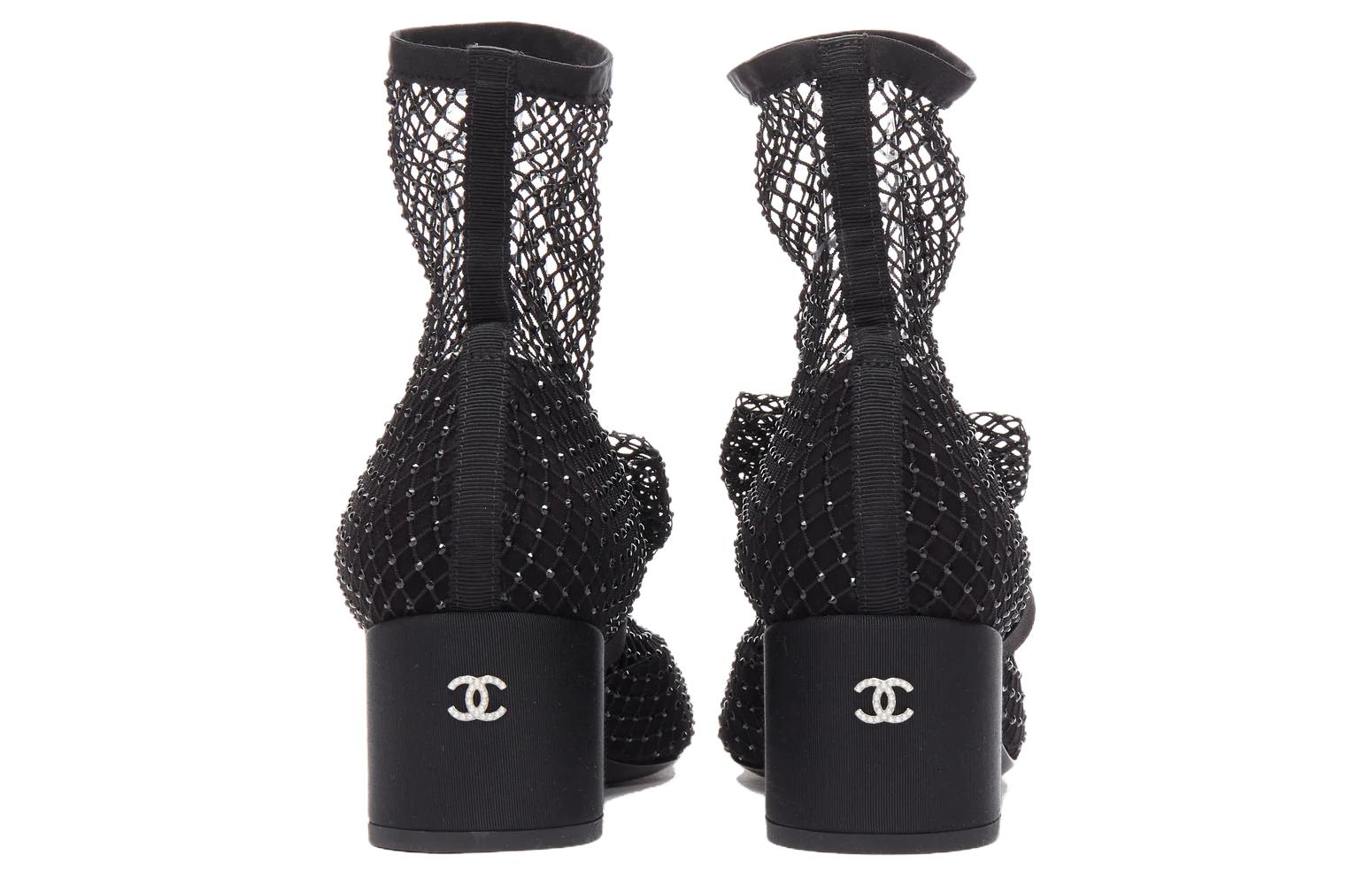 (W) Chanel Mary Jane 'Fishnet CMFT Short Boot - Black' 圖 4