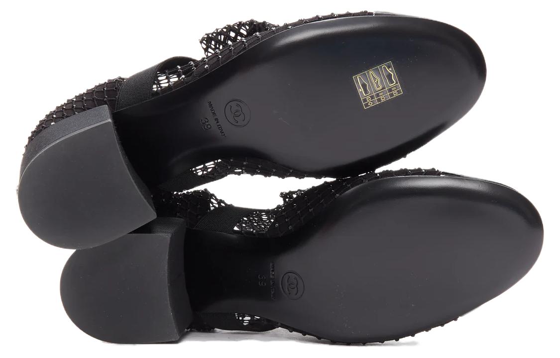 (W) Chanel Mary Jane 'Fishnet CMFT Short Boot - Black' 圖 5