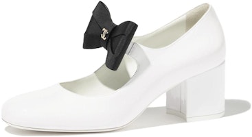 (Women) Chanel Mary Jane 'Patent Leather White' G45356-B15113-NT688 (Women) Chanel Mary Jane 'Patent Leather White' G45356-B15113-NT688