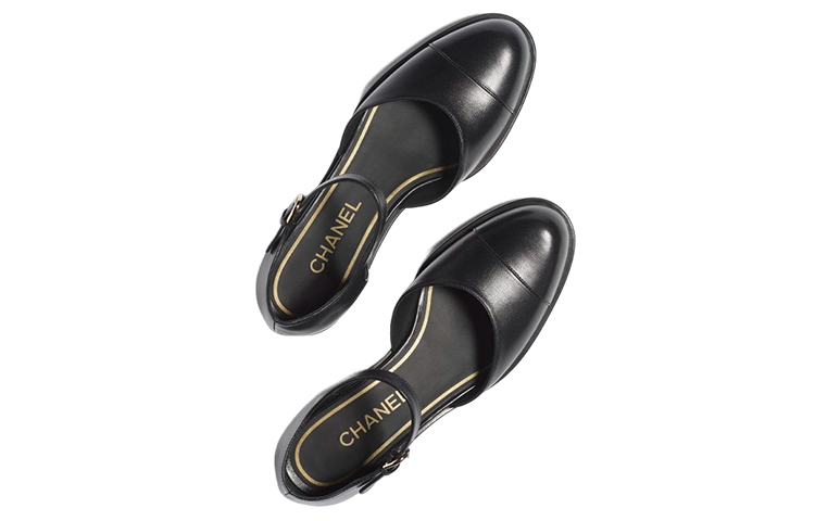 Lookbook (W) Chanel Mary Jane Hitam 'Tumit Blok Fesyen Gesper' G39858-X56903-94305