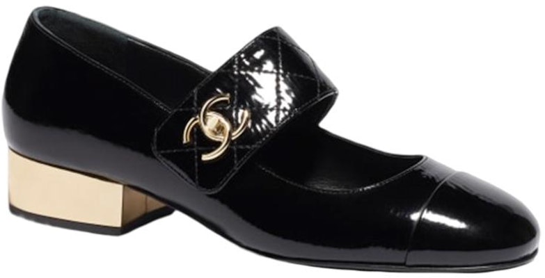 (W) Chanel Mary Jane Hitam 'Logo Fesyen Gesper Kulit Paten' G39732-X56929-94305 Order (W) Chanel Mary Jane Hitam 'Logo Fesyen Gesper Kulit Paten' G39732-X56929-94305