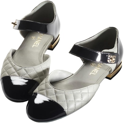 (Women) Chanel Mary Jane Block Heel - Black Grey 'French Minimalist Comfort' G38441-B13220-NP021 Lookbook (Women) Chanel Mary Jane Block Heel - Black Grey 'French Minimalist Comfort' G38441-B13220-NP021