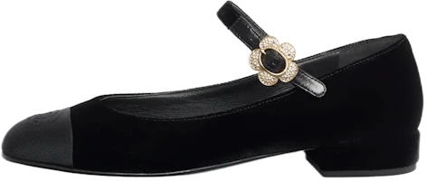 (Women) Chanel Mary Jane Flat 'Black Velvet' G39582-Y56213-94305 (Women) Chanel Mary Jane Flat 'Black Velvet' G39582-Y56213-94305