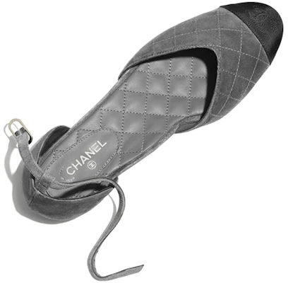 (W) Chanel Ballerine Mary Jane ''Punta a Punta Nero Grigio con Fibbia alla Moda'' G36048-Y51052-C1378 Lookbook (W) Chanel Ballerine Mary Jane ''Punta a Punta Nero Grigio con Fibbia alla Moda'' G36048-Y51052-C1378