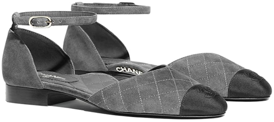 (W) Bailarinas Chanel Mary Jane 'Hebilla Moda Punta Negra Gris' G36048-Y51052-C1378 Shop (W) Bailarinas Chanel Mary Jane 'Hebilla Moda Punta Negra Gris' G36048-Y51052-C1378