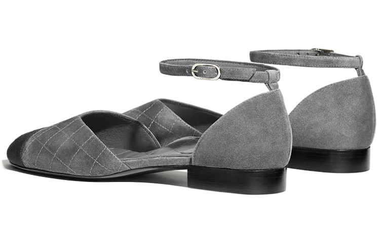 Purchase (W) Chanel Ballerine Mary Jane ''Punta a Punta Nero Grigio con Fibbia alla Moda'' G36048-Y51052-C1378