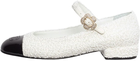 (Women) Chanel Mary Jane Flats 'White' G39582-Y56215-K5183 (Women) Chanel Mary Jane Flats 'White' G39582-Y56215-K5183