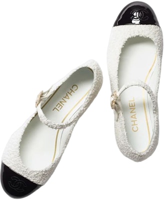 (W) 샤넬 화이트 메리제인 플랫 G39582-Y56215-K5183 Shop (W) 샤넬 화이트 메리제인 플랫 G39582-Y56215-K5183