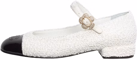 (Women) Chanel Mary Jane Flats 'White' G39582-Y56215-K5183 (Women) Chanel Mary Jane Flats 'White' G39582-Y56215-K5183