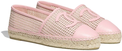 (W) Kasut Chanel Mesh Sheepskin Leather Fisherman 'Pale Pink' G37302-Y55183-K2719 Lookbook (W) Kasut Chanel Mesh Sheepskin Leather Fisherman 'Pale Pink' G37302-Y55183-K2719