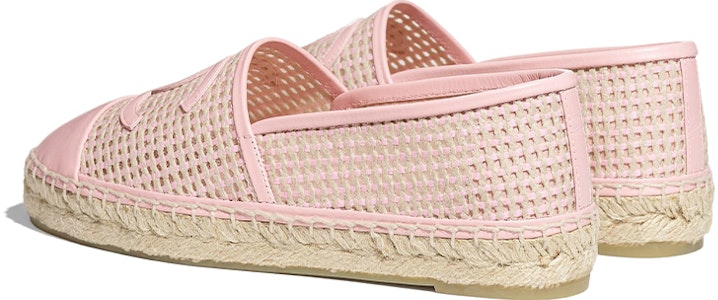 CHANEL 香奈兒 網紗羊皮革漁夫鞋 女款 淡粉紅 Shop CHANEL 香奈兒 網紗羊皮革漁夫鞋 女款 淡粉紅