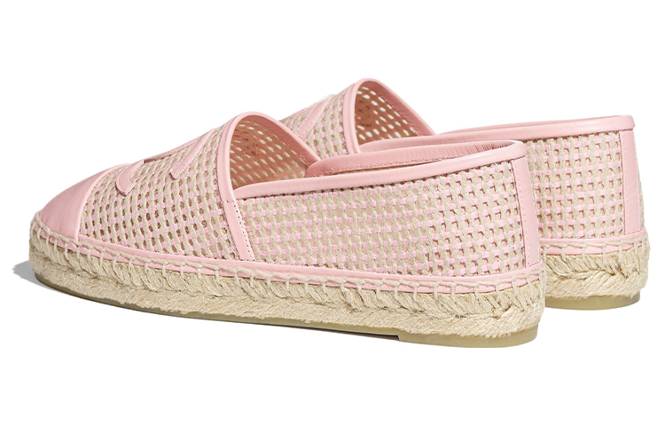 Purchase (W) Chanel Mesh Leren Fisherman Schoenen ''Lichtroze'' G37302-Y55183-K2719