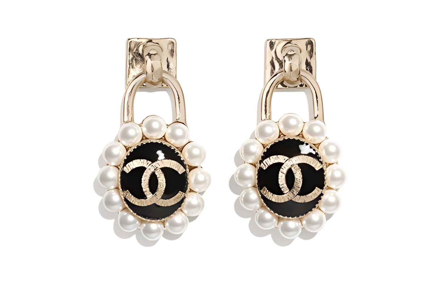 (Women) CHANEL Metal and Faux Pearl Earrings AB6482-B06104-ND094