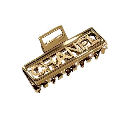 (Women) CHANEL Metal Letter Hair Clip for Women in Gold. AB7817-B07828-NH337