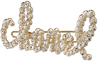 (Women) CHANEL Metallic Logo Hair Clip AB2850Y47927Z8905 (Women) CHANEL Metallic Logo Hair Clip AB2850Y47927Z8905