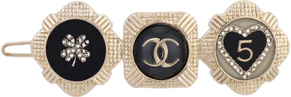 (Women) CHANEL Metallic Resin Hair Clip Women Gold. AB6696-B06194-ND236 (Women) CHANEL Metallic Resin Hair Clip Women Gold. AB6696-B06194-ND236