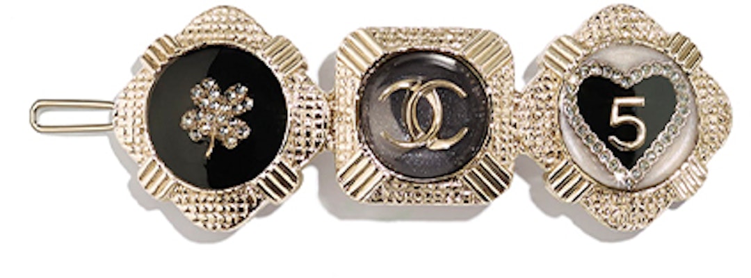 (W) 샤넬 메탈릭 레진 헤어 클립 여성 골드. AB6696-B06194-ND236 Order (W) 샤넬 메탈릭 레진 헤어 클립 여성 골드. AB6696-B06194-ND236