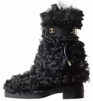 (Women) Chanel Mid-Cut Boots 'Fashionable Black Shearling' G38107-X56332-94305 (Women) Chanel Mid-Cut Boots 'Fashionable Black Shearling' G38107-X56332-94305