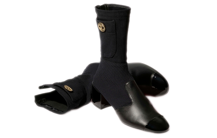 (W) Chanel Mid-Top Boot 'Black Blue' 圖 3