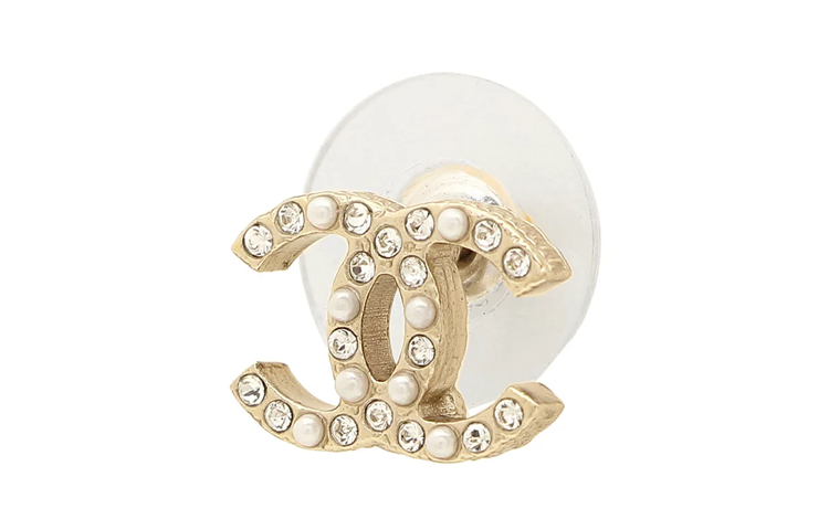 (Women) CHANEL Minimalist Fashion Brass Earrings for Women. AB3032-B01991-N5443 圖 5