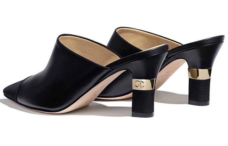 Lookbook (W) Chanel Mule ''Zoccoli in Pelle Nera di Agnello con Tacco Alto'' G36042-Y53736-94305