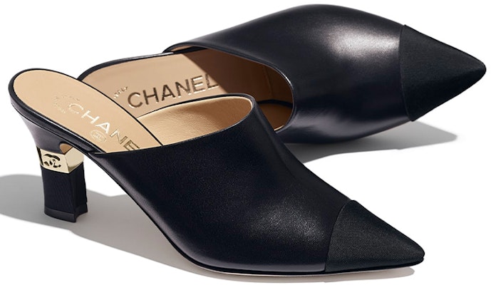 (Women) Chanel Mule 'Black Lambskin Leather High Heel Slide' G36042-Y53736-94305 Shop (Women) Chanel Mule 'Black Lambskin Leather High Heel Slide' G36042-Y53736-94305