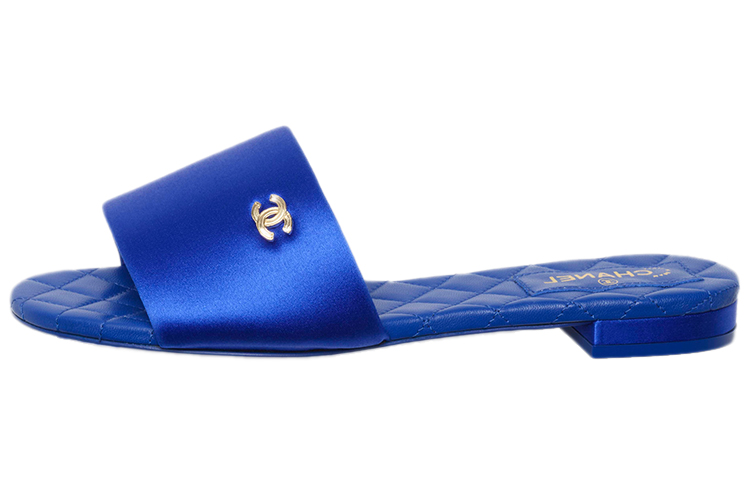 (Women) Chanel Mule 'Fashion Satin Blue' G38858-X56474-0N104