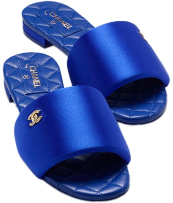(Women) Chanel Mule 'Fashion Satin Blue' G38858-X56474-0N104 Lookbook (Women) Chanel Mule 'Fashion Satin Blue' G38858-X56474-0N104