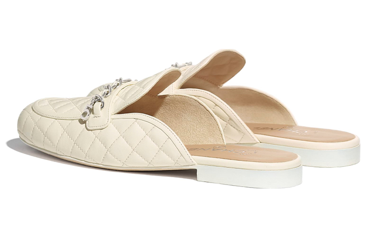 (W) Chanel Mule Flats 'Milk White' 圖 3