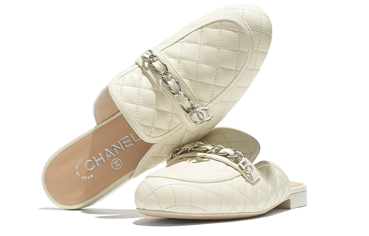 (W) Chanel Mule Flats 'Milk White' 圖 5