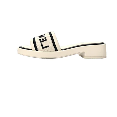 (W) Chanel Mules 'Ivory Black'