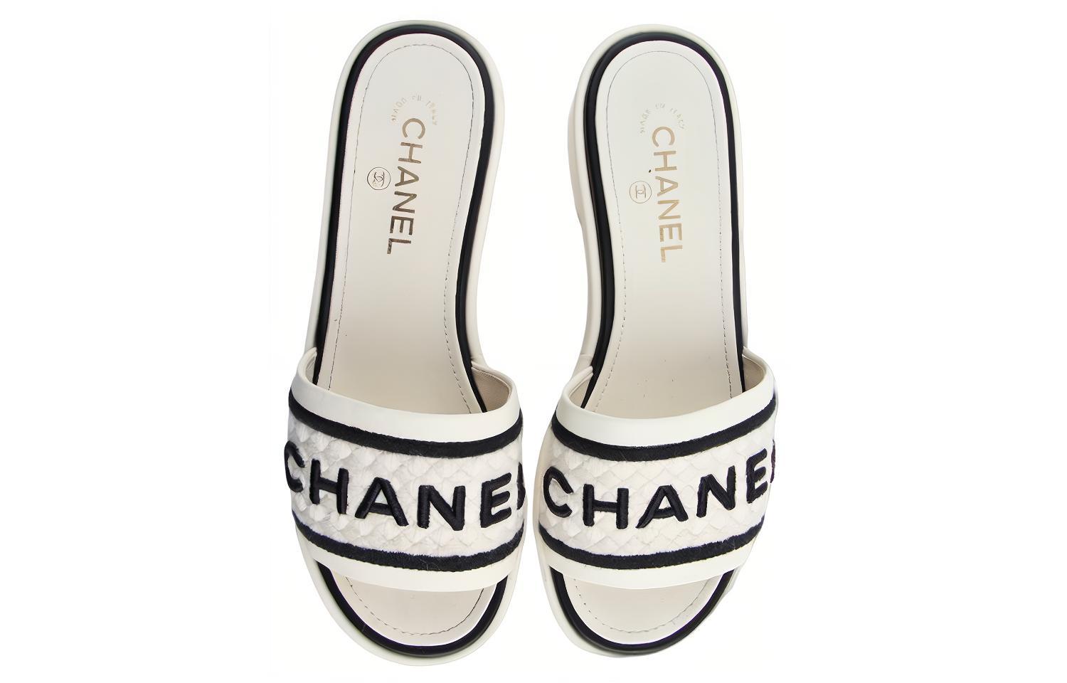 Order (W) Chanel Mules 'Marfil Negro' G36557-Y54392-C2666