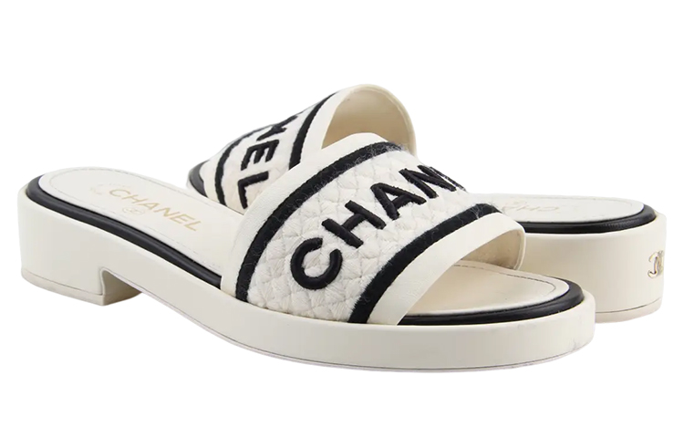 Shop (W) Chanel Mules 'Marfil Negro' G36557-Y54392-C2666