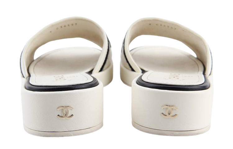 Details for (W) Chanel Mules 'Marfil Negro' G36557-Y54392-C2666