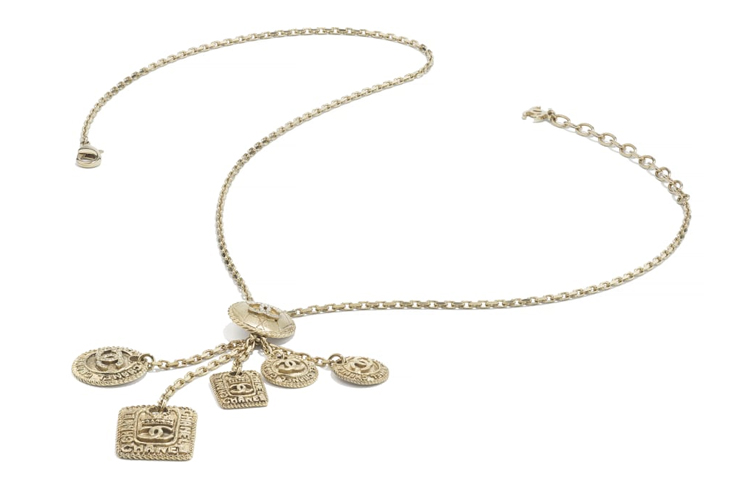 (Women) CHANEL Multi-Pendant Necklace Gold Brass Crystals Jewelry. AB6644-B06123-ND152 圖 4