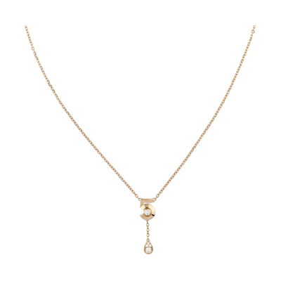 (Women) Chanel N°5 Extrait Pendant Necklace in Gold Beige for Women. J12429