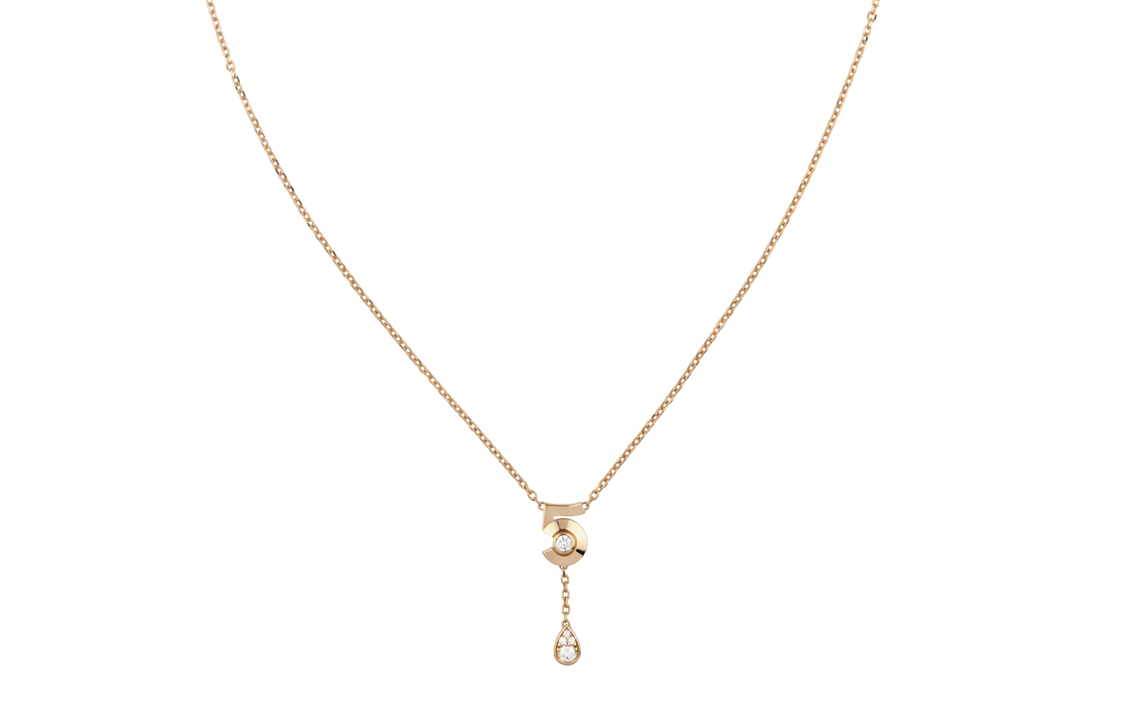 (Women) Chanel N°5 Extrait Pendant Necklace in Gold Beige for Women. J12429 圖 2