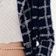 Details for (Women) CHANEL Navy Blue Checkered Single-Breasted Long Sleeve Jacket SS24. P76721-V68782-NU898