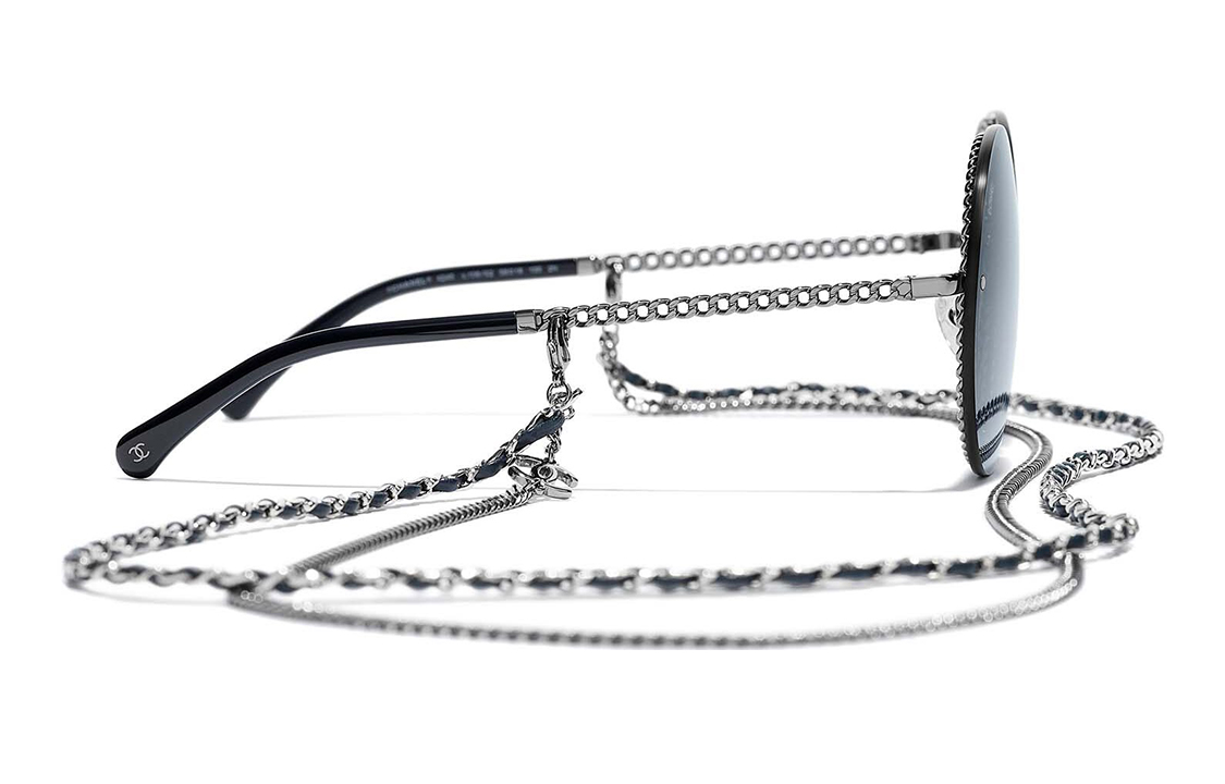 (Women) CHANEL Necklace Style Grey Sunglasses for Women CH4245-C108S2 圖 3