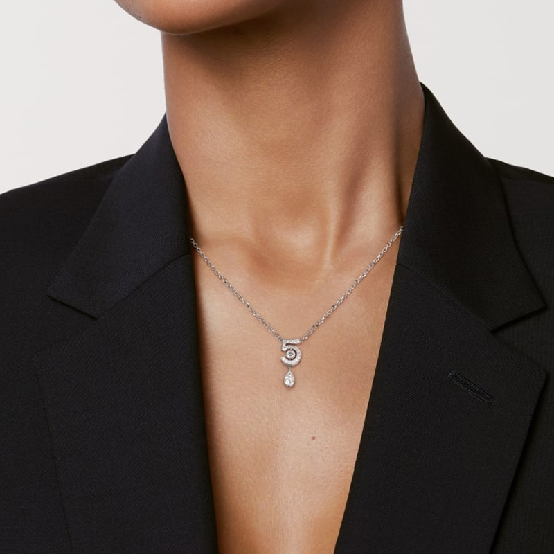 (Women) CHANEL No.5 Series Classic Gold Necklace for Women. J11991 圖 4