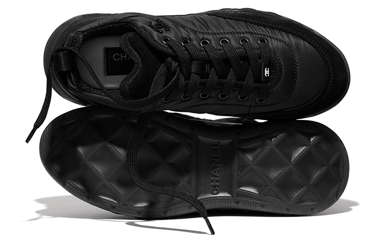 (W) Chanel Nylon and Suede Calfskin Sneakers 'Black' 圖 3