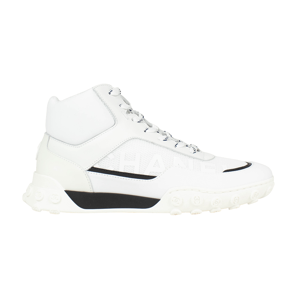 Buy (W) 샤넬 나일론 레이스업 하이 "화이트" G34458-Y51526-10601