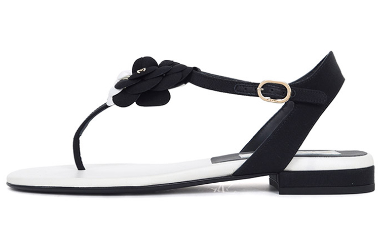 (W) Chanel Open Toe CMFT Slide 'Black'