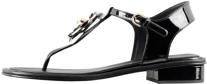 women-chanel-painted-leather-flat-black-fashion-sandal-g39165-x56607-k4426