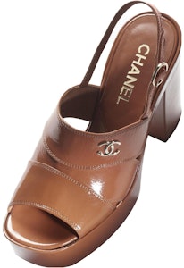 (W) Chanel Sandalia de Charol 10.5cm 'Simple de Una Correa' G45016-B13070-NO826 Lookbook (W) Chanel Sandalia de Charol 10.5cm 'Simple de Una Correa' G45016-B13070-NO826