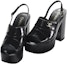 Lookbook (W) Sandal Chanel Kulit Patent 'Sleek One-Strap' 10.5cm 'Hitam' G45016-B13070-94305