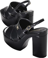 Purchase (Women) Chanel Patent Leather 'Sleek One-Strap' Sandals 10.5cm 'Black' G45016-B13070-94305