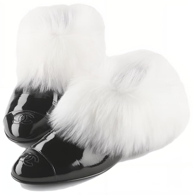 (Women) Chanel Patent Leather Round Toe Slip-On 'Black' G45177-B14081-NR442 Lookbook (Women) Chanel Patent Leather Round Toe Slip-On 'Black' G45177-B14081-NR442