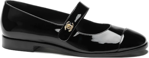 Order (W) Chanel Sepatu Slip-On Kulit Hitam Mengkilap 'Casual Flat' G45280-B14453-94305