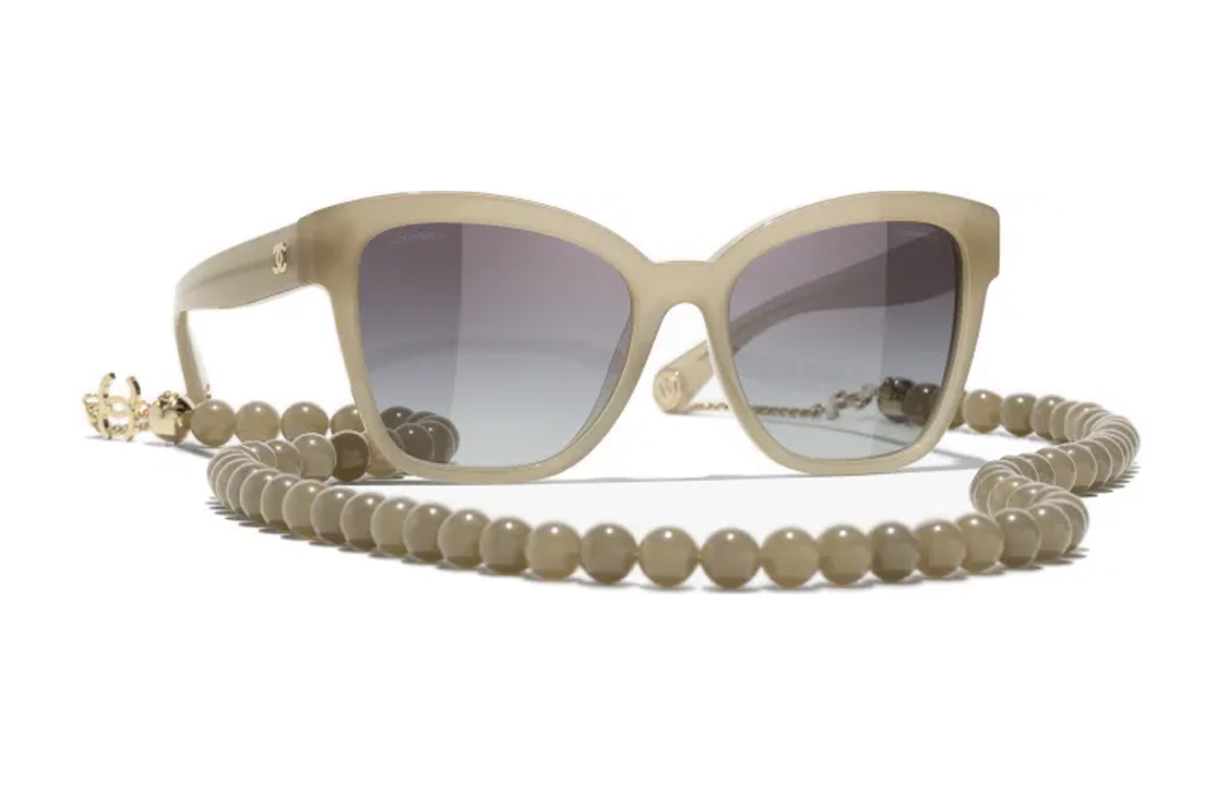 (Women) CHANEL Pearl Necklace Butterfly Sunglasses Asia Fit CH5487A 1719S6